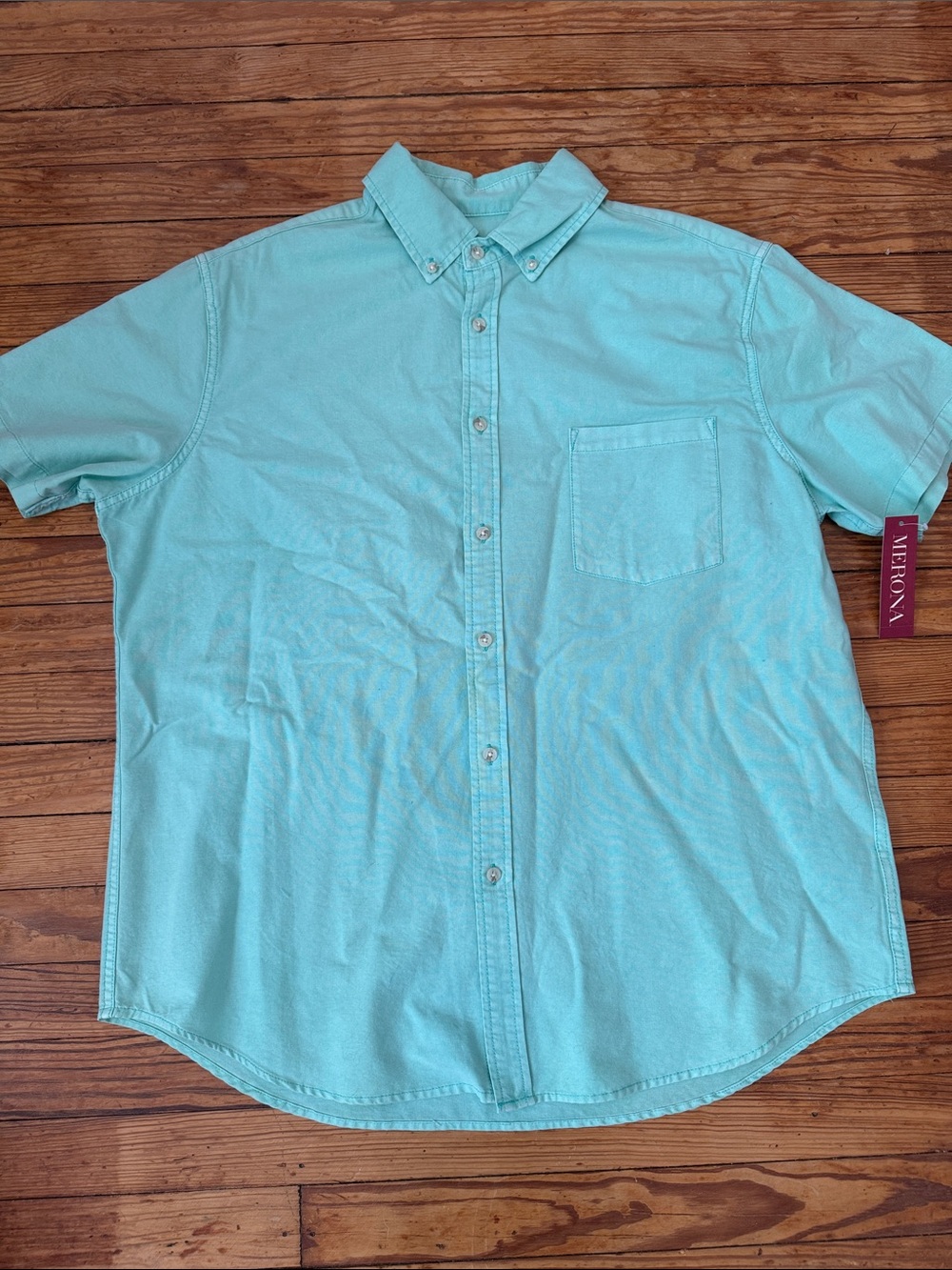 Merona Target Mint Short-Sleeve Button-Down Shirt